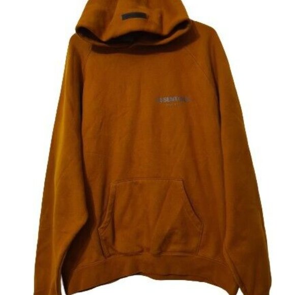 Essentials Fear Of God Hooded Jumper Size L Brown Excellent Condition Hoody
